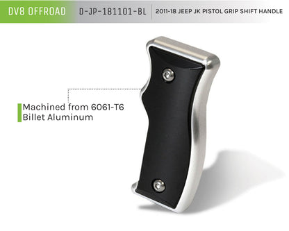 DV8 Offroad 11-18 Jeep JK Pistol Grip Shift Handle; Silver by DV8 Offroad