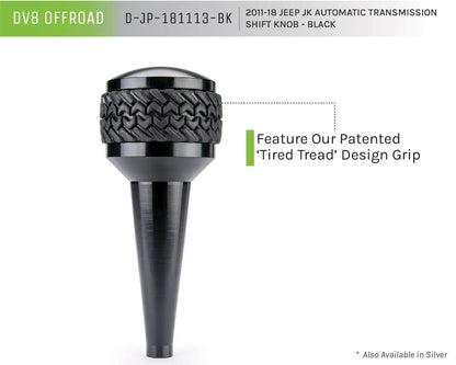 DV8 Offroad 11-18 Jeep JK Auto Trans Shift Knob; Black by DV8 Offroad