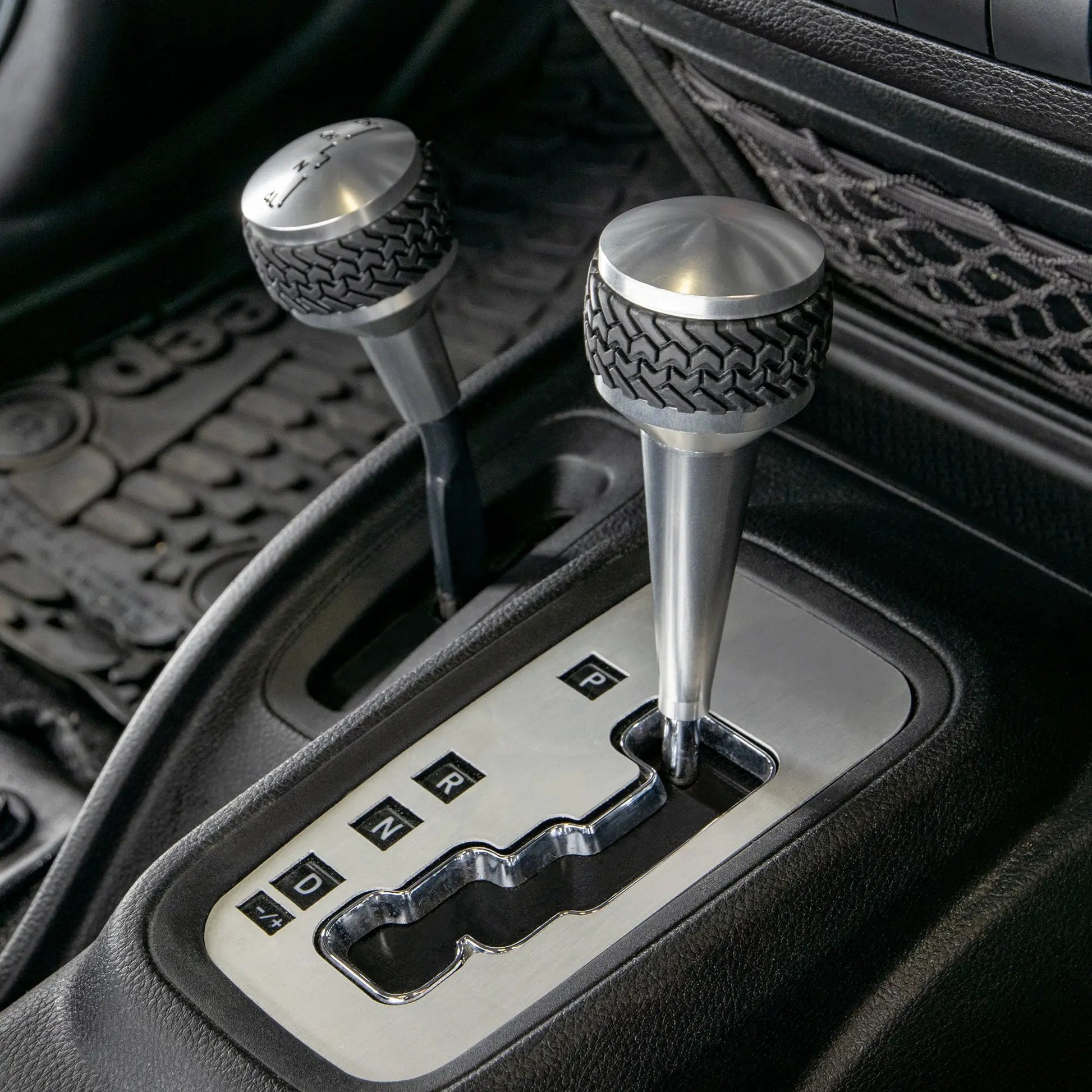 DV8 Offroad 11-18 Jeep JK Auto Trans Shift Knob; Silver by DV8 Offroad