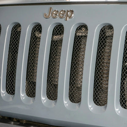 DV8 Offroad 07-18 Jeep JK Mesh Grill; 1 Piece; Black by DV8 Offroad