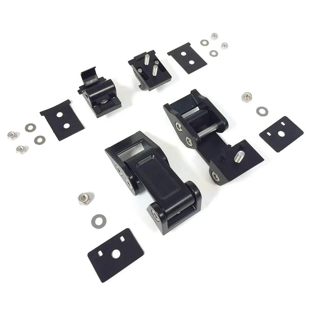 DV8 Offroad 07-18 Jeep JK Rocklaw Hood Catch System; Pair by DV8 Offroad