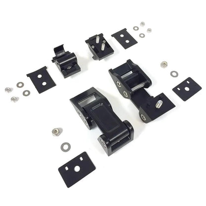 DV8 Offroad 07-18 Jeep JK Rocklaw Hood Catch System; Pair by DV8 Offroad
