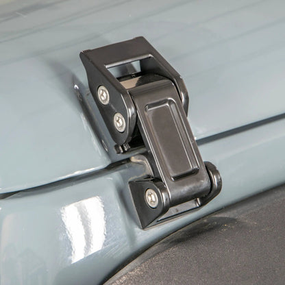 DV8 Offroad 07-18 Jeep JK Rocklaw Hood Catch System; Pair by DV8 Offroad