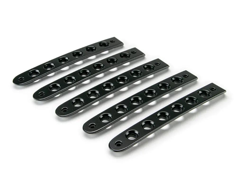 DV8 Offroad 07-18 Jeep JK 4-Door Black Door Handles Inserts; 5-Pieces by DV8 Offroad