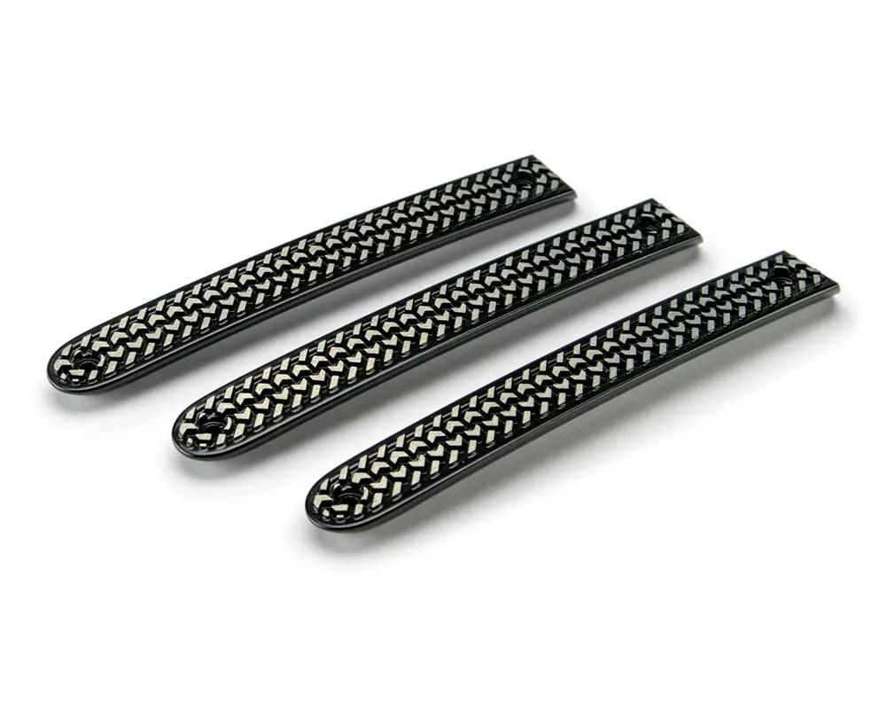 DV8 Offroad 07-18 Jeep JK 2-Door Tire Tread Door Handle Inserts; 3-Pieces by DV8 Offroad