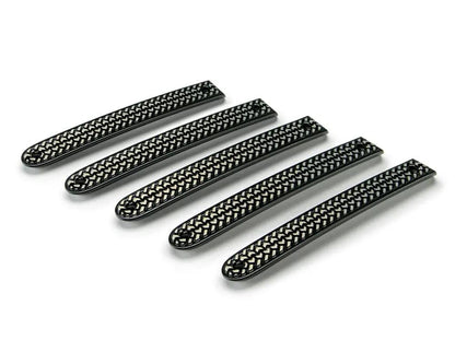 DV8 Offroad 07-18 Jeep JK 4-Door Tire Tread Door Handle Inserts; 5-Pieces by DV8 Offroad
