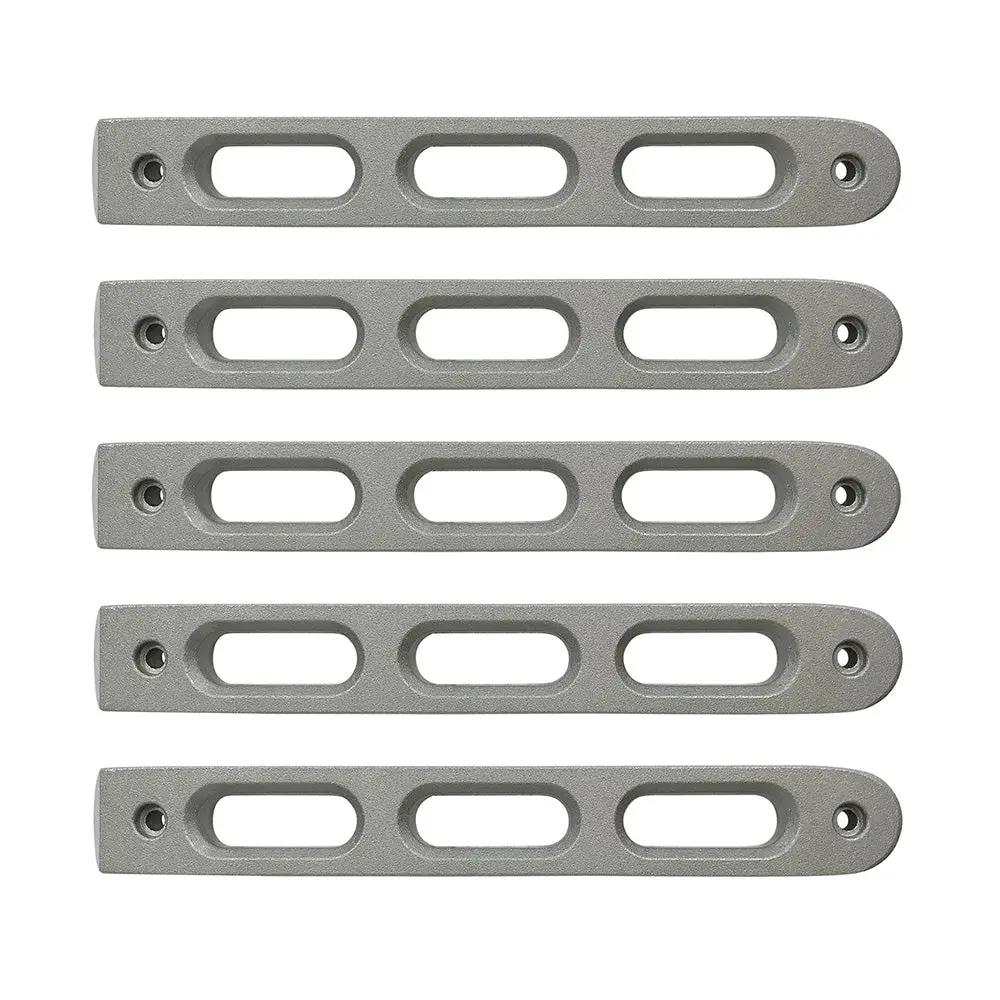DV8 Offroad 07-18 Jeep JK 4-Door Silver Slot Door Handle Insert; 5-Pieces by DV8 Offroad
