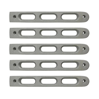 DV8 Offroad 07-18 Jeep JK 4-Door Silver Slot Door Handle Insert; 5-Pieces by DV8 Offroad