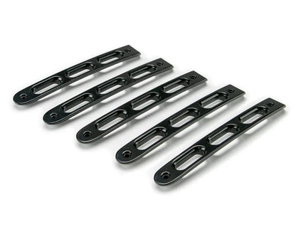 DV8 Offroad 07-18 Jeep JK 4-Door Black Slot Style Door Handle Insert; 5-Pieces by DV8 Offroad