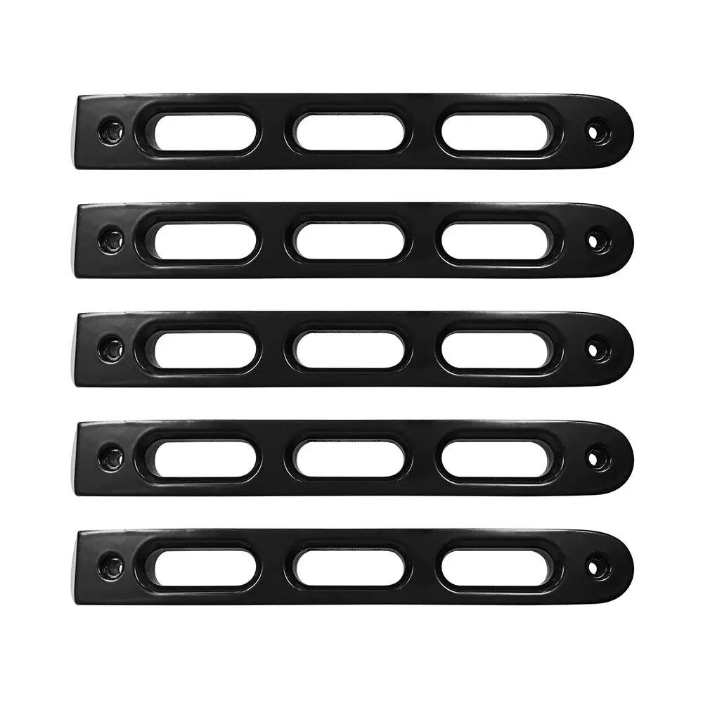 DV8 Offroad 07-18 Jeep JK 4-Door Black Slot Style Door Handle Insert; 5-Pieces by DV8 Offroad