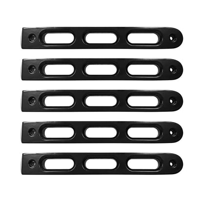 DV8 Offroad 07-18 Jeep JK 4-Door Black Slot Style Door Handle Insert; 5-Pieces by DV8 Offroad