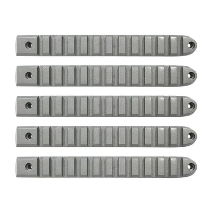 DV8 Offroad 07-18 Jeep JK 4-Door Silver Rail Door Handle Insert; 5-Pieces by DV8 Offroad