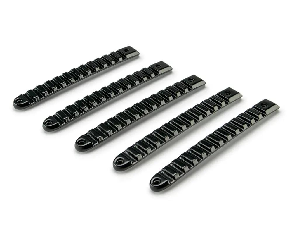 DV8 Offroad 07-18 Jeep JK 4-Door Black Rail Style Door Handle Insert; 5-Pieces by DV8 Offroad