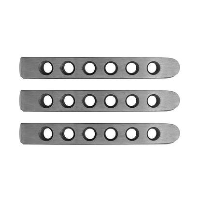 DV8 Offroad 07-18 Jeep JK 2-Door Aluminum Door Handle Insert; 3-Pieces