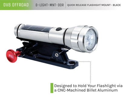DV8 Offroad Flashlight Mount; Black by DV8 Offroad
