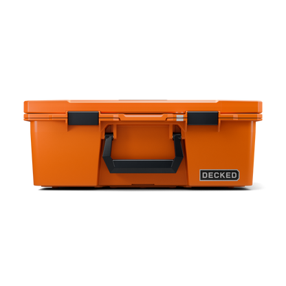 DECKED Halfrack 32 - includes two (2) dividers - blaze orange with black latches by DECKED