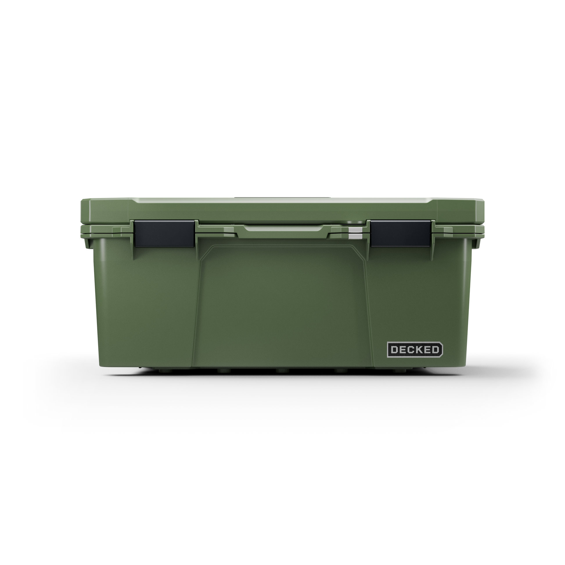 DECKED Sixer 16 Case - Includes one (1) weatherproof 16-liter latching case and one (1) Cargo Tray - In Ranger Green with black latches by DECKED