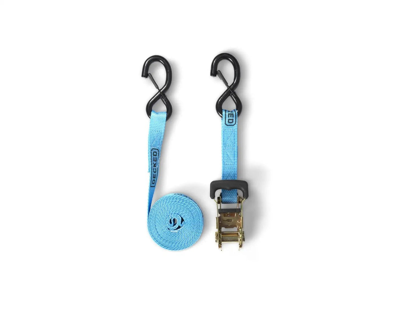 DECKED Rachet Straps - standard ratchet straps with DECKED logo - one set of two - blue by DECKED
