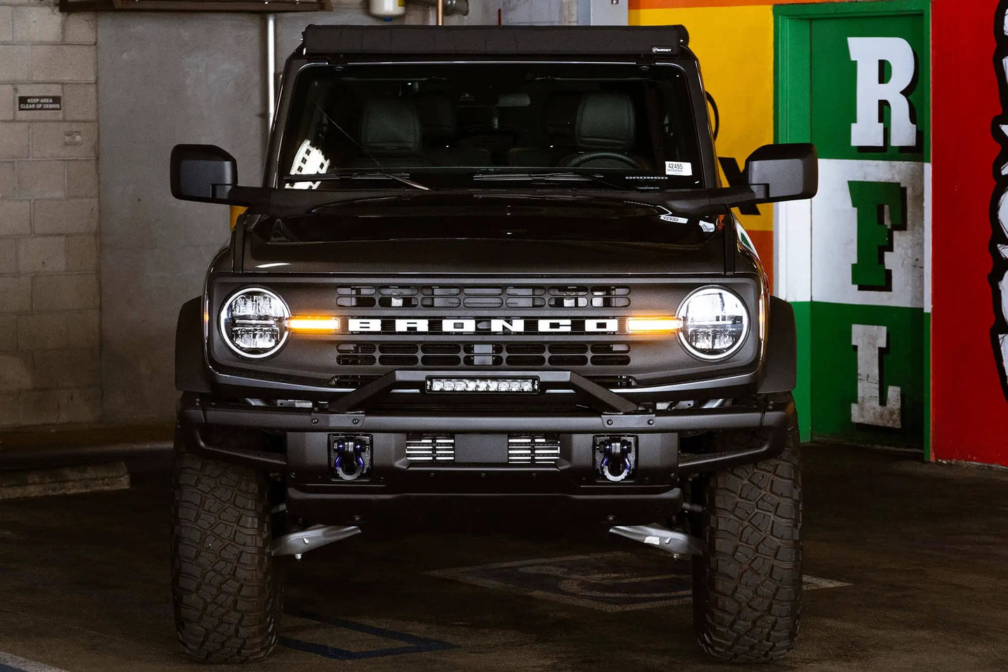 DV8 Offroad Ford Bronco Factory Modular Front Bumper Bull Bar by DV8 Offroad