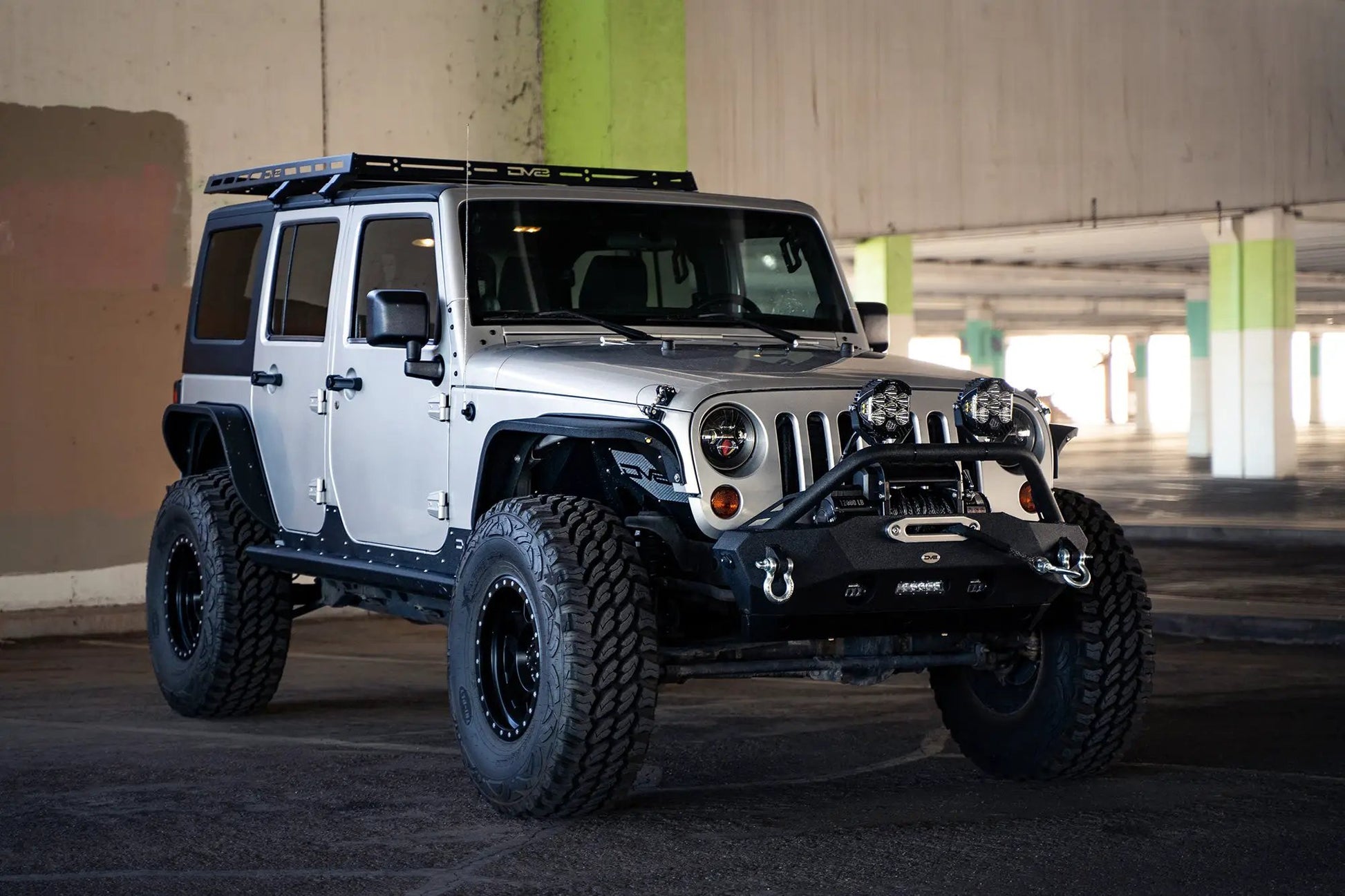 DV8 Offroad Jeep Wrangler JK Short Roof Rack by DV8 Offroad