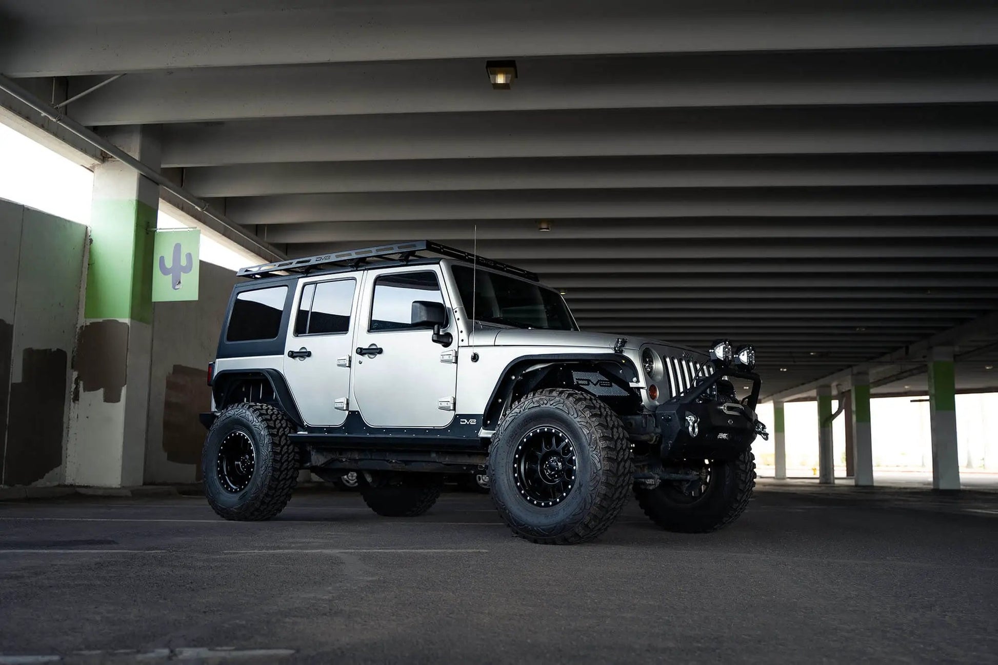 DV8 Offroad Jeep Wrangler JK Full-Length Roof Rack by DV8 Offroad