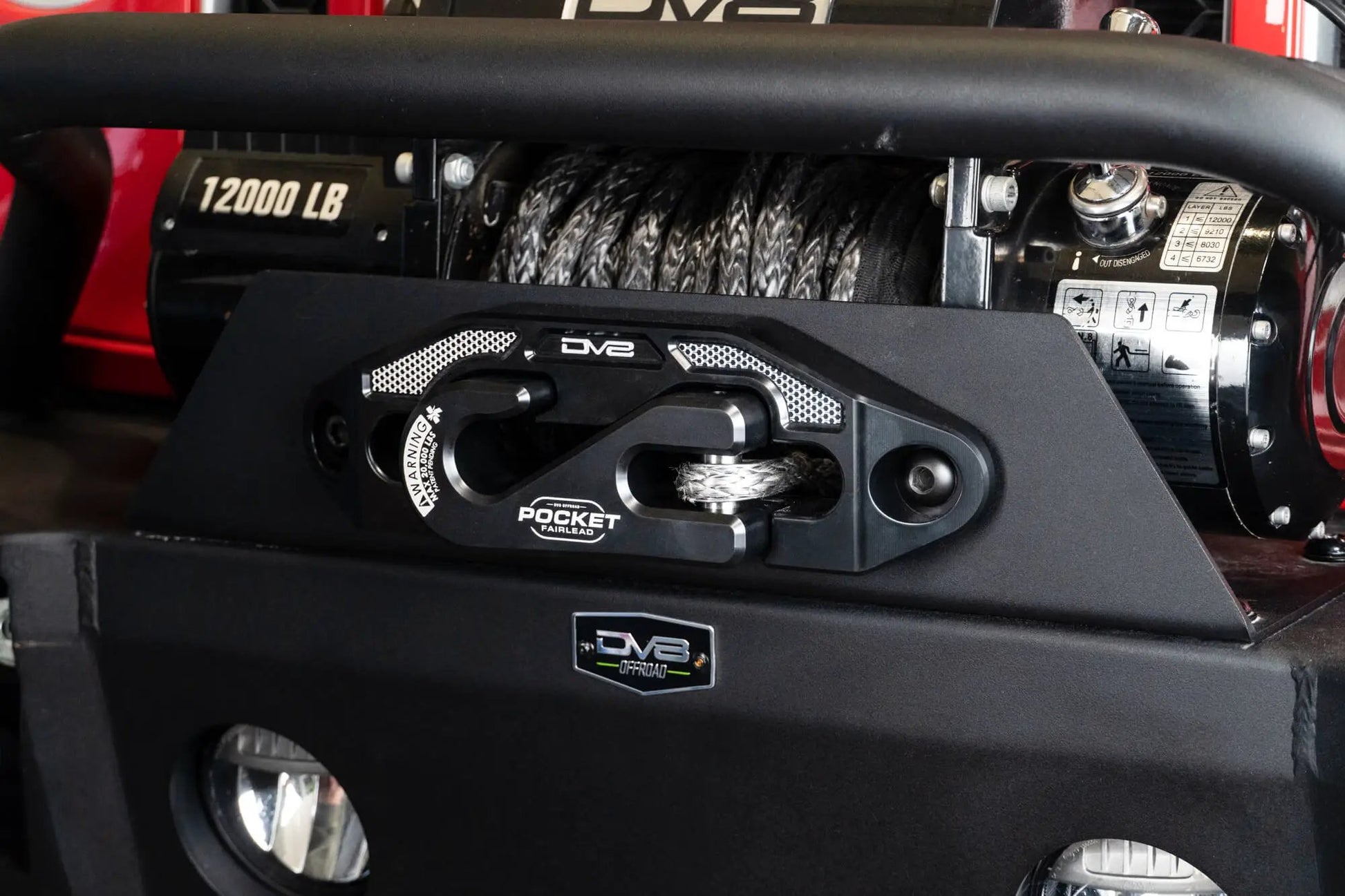 DV8 Offroad Pocket Fairlead for Synthetic Rope Winches by DV8 Offroad