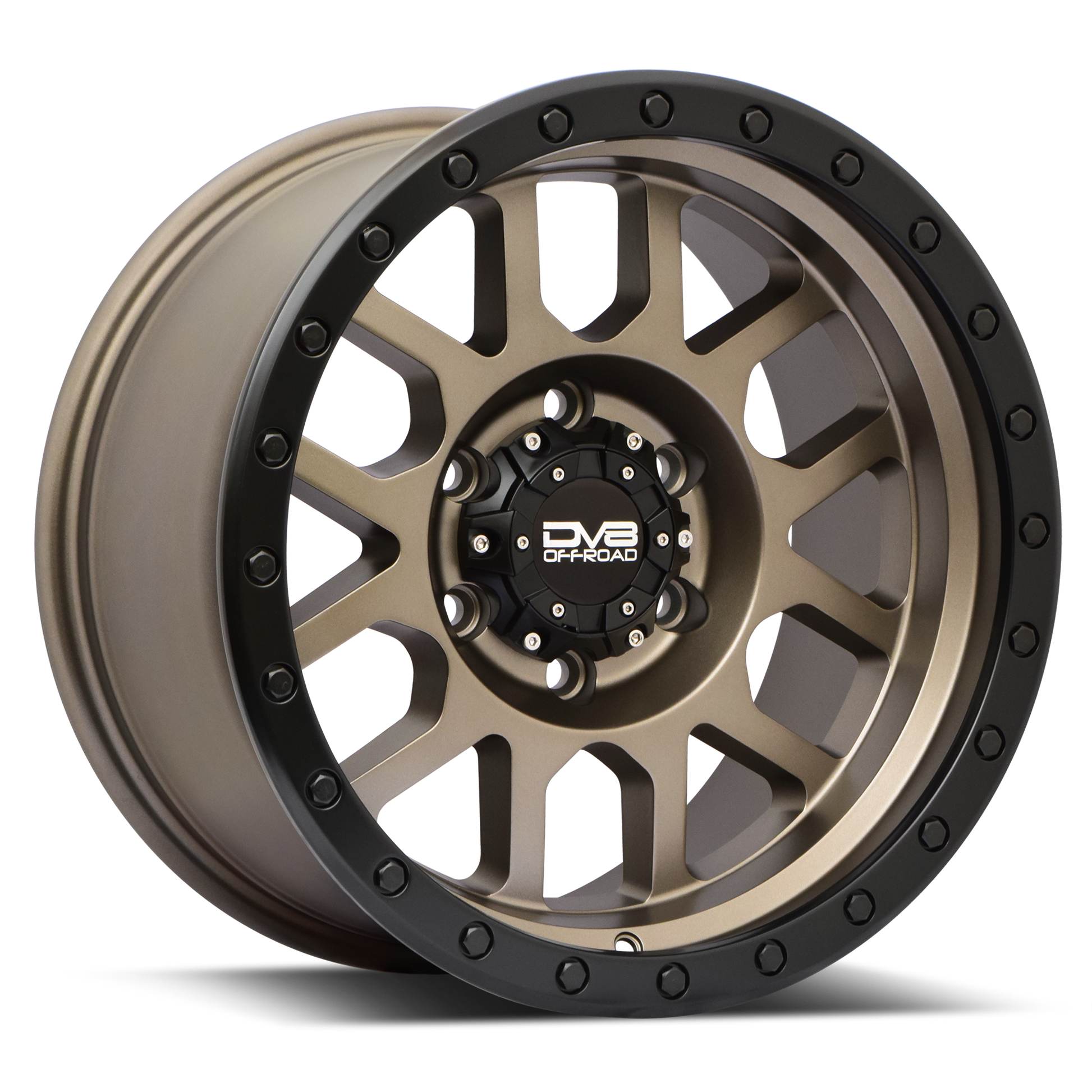 DV8 Offroad 883 Sim Beadlock; Matte Bronze; 17 X 9; BP:5X127 ; OS:-12 by DV8 Offroad