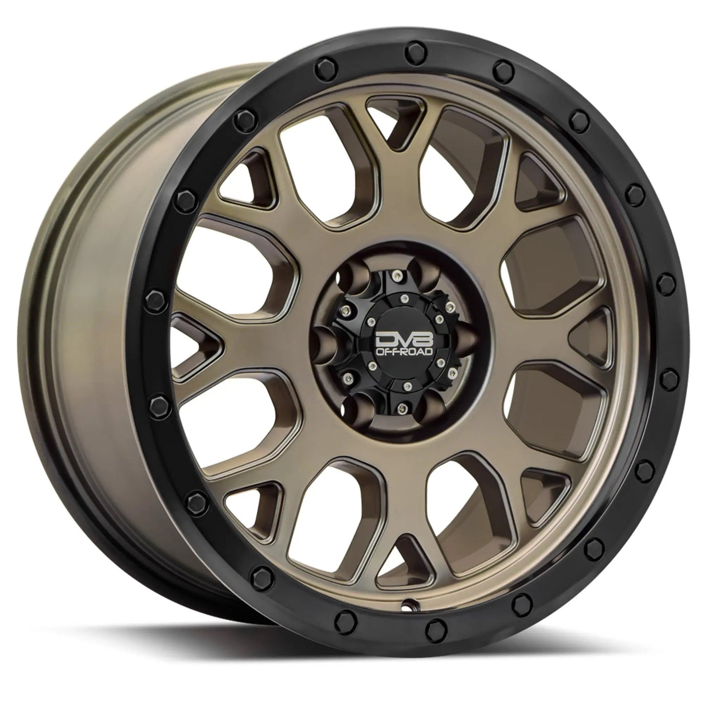 DV8 Offroad 887 Sim Beadlock; Matte Gold; 17 X 9; BP:6X120; OS:+20 by DV8 Offroad