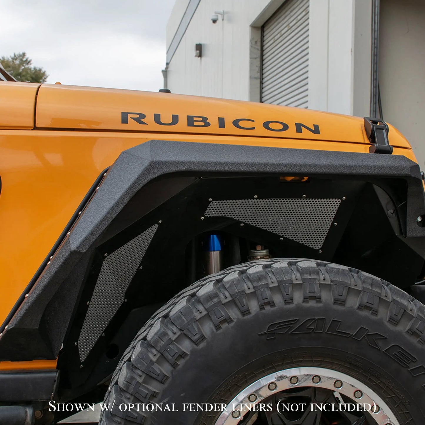 DV8 Offroad 07-18 Jeep JK Fender Flares; Armor; Front & Rear by DV8 Offroad