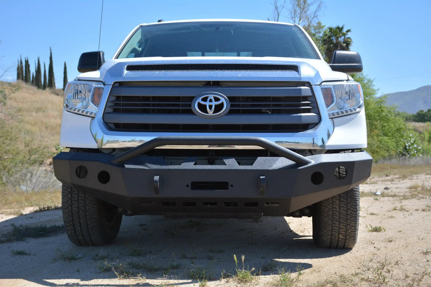 DV8 Offroad 14-19 Toyota Tundra Truck Front Full Size Bumper by DV8 Offroad