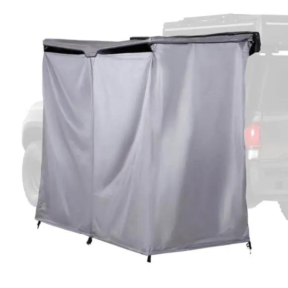 OVS HD Nomadic Shower - Quick Deploying Double Shower, 42" x 84", Grey Body, Green Trim W/Black Travel Bag by OVS