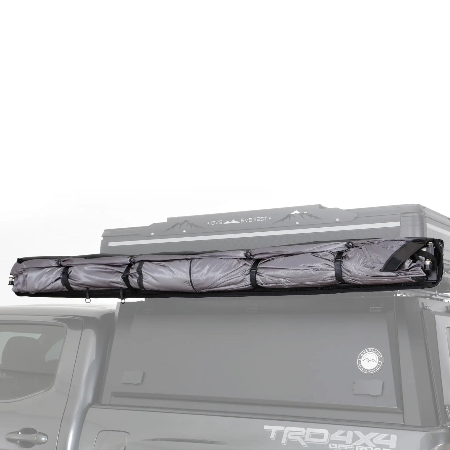 OVS HD Nomadic Shower - Quick Deploying Double Shower, 42" x 84", Grey Body, Green Trim W/Black Travel Bag by OVS