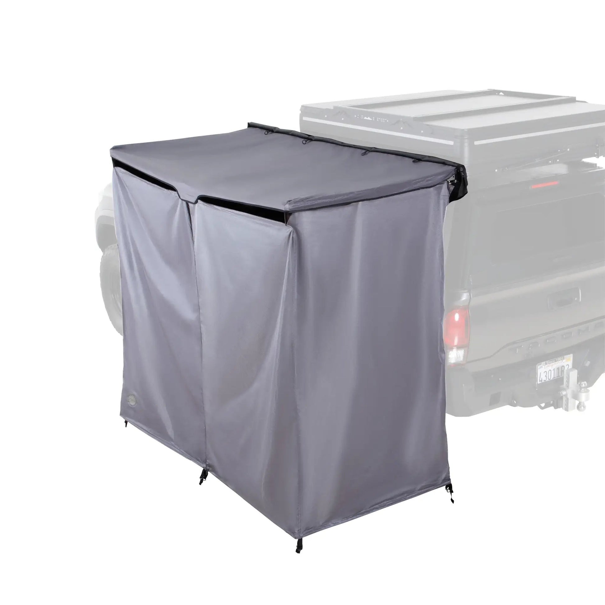 OVS HD Nomadic Shower - Quick Deploying Double Shower, 42" x 84", Grey Body, Green Trim W/Black Travel Bag by OVS