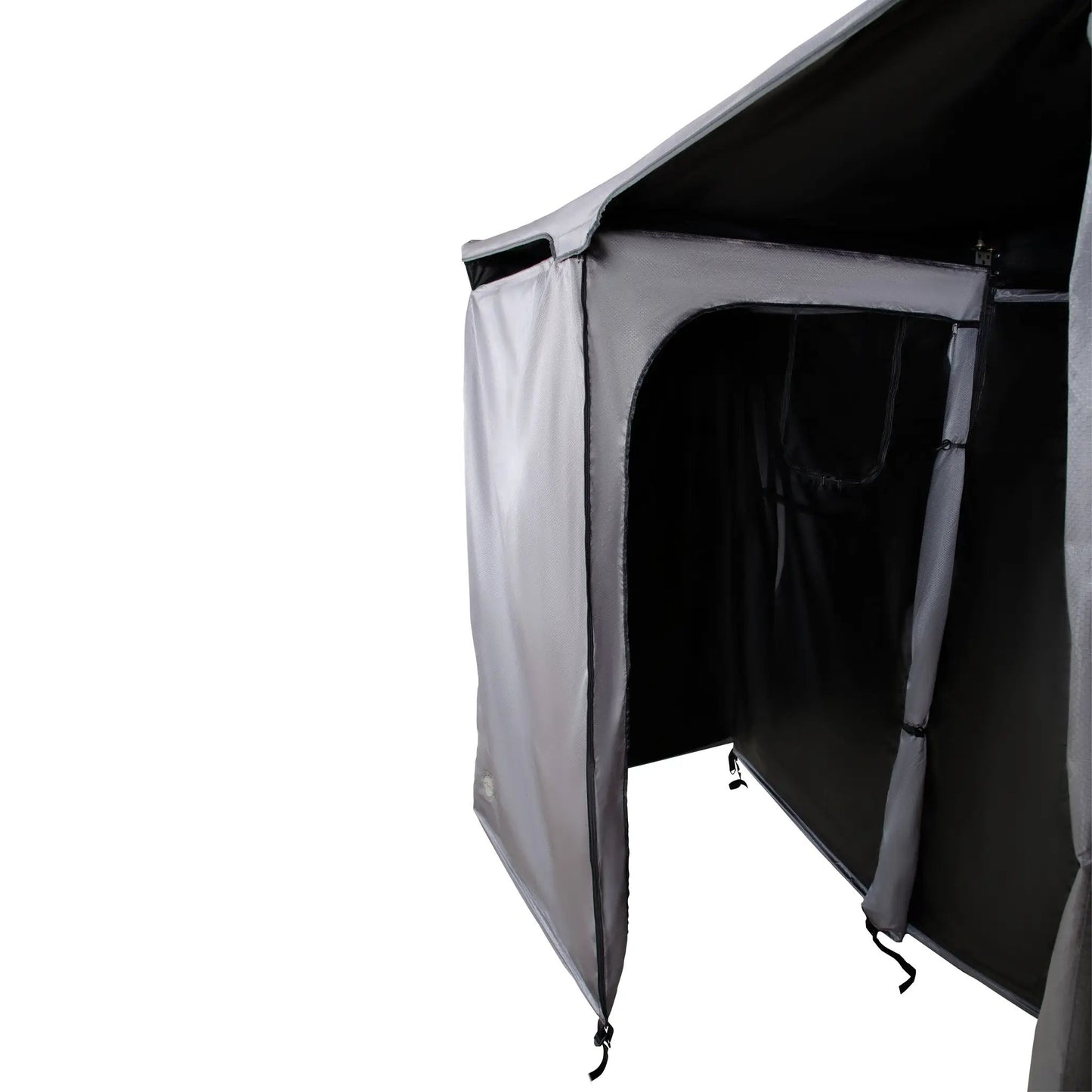 OVS HD Nomadic Shower - Quick Deploying Double Shower, 42" x 84", Grey Body, Green Trim W/Black Travel Bag by OVS