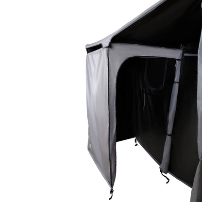 OVS HD Nomadic Shower - Quick Deploying Double Shower, 42" x 84", Grey Body, Green Trim W/Black Travel Bag by OVS