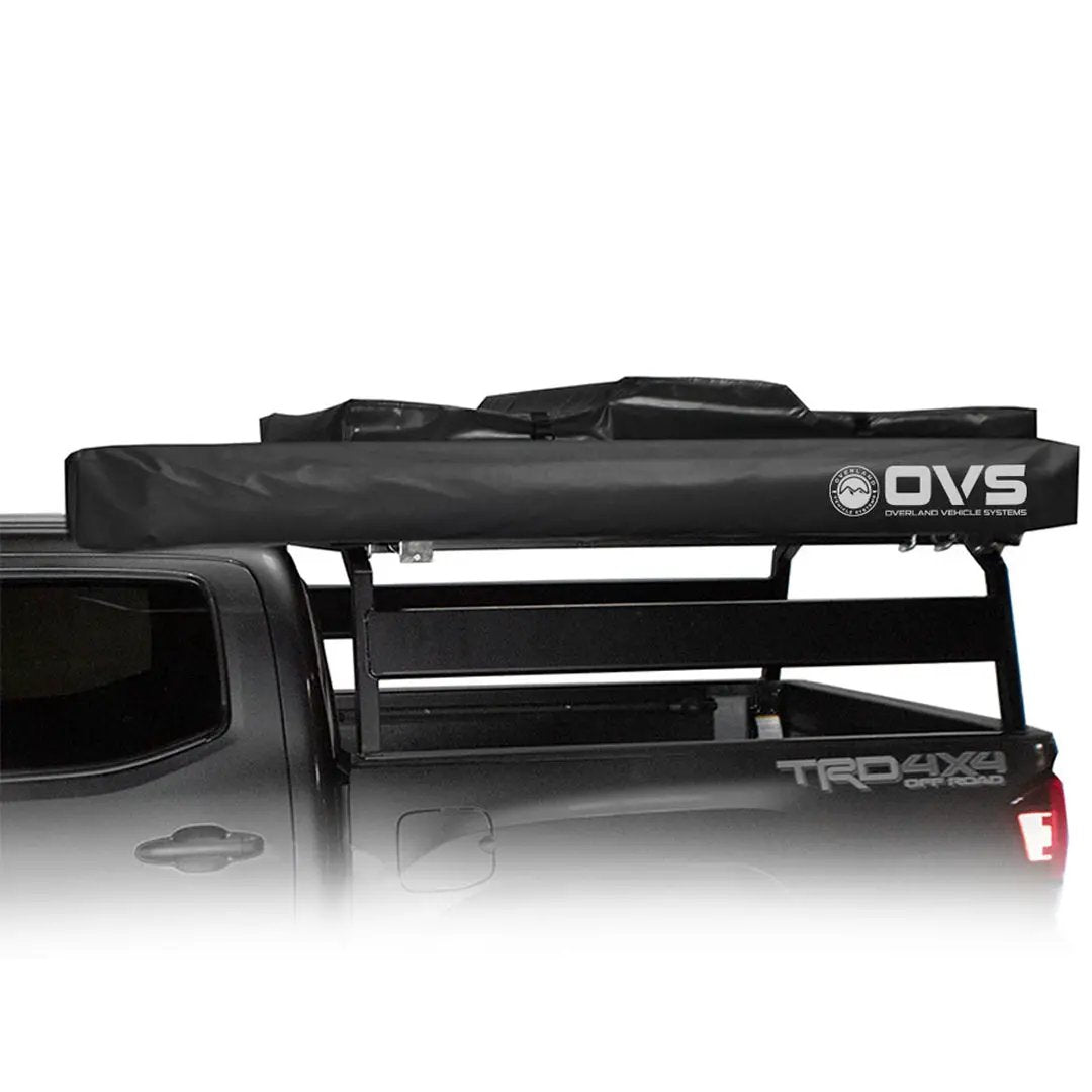 OVS HD Nomadic 270 LT - Awning, Driver Side, Grey Body, Green Trim W/Black Travel Bag by OVS