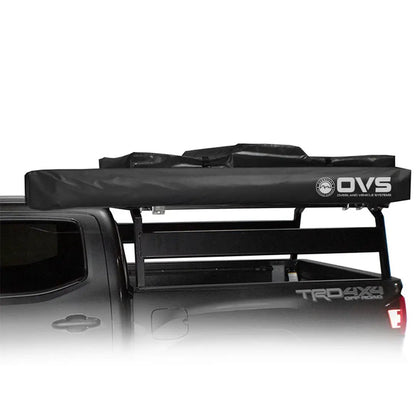 OVS HD Nomadic 270 LT - Awning, Driver Side, Grey Body, Green Trim W/Black Travel Bag by OVS