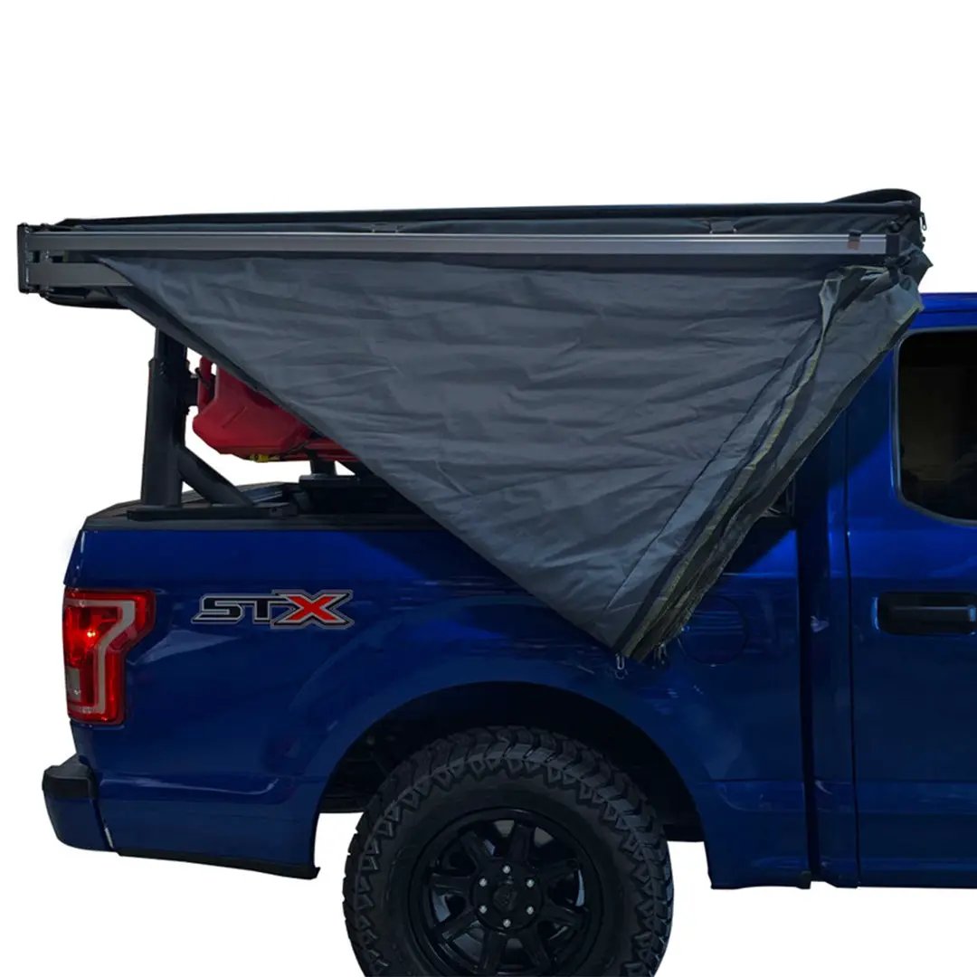 OVS HD Nomadic 270 LT - Awning, Driver Side, Grey Body, Green Trim W/Black Travel Bag by OVS