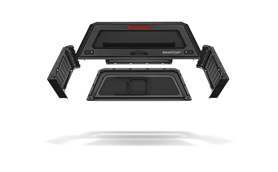 RSI SmartCap Ranger Truck Bed SmartCapEVOa Adventure Matte Black 24-26 Ford Ranger 5 Foot Short Bed SmartCap by RSI SmartCap