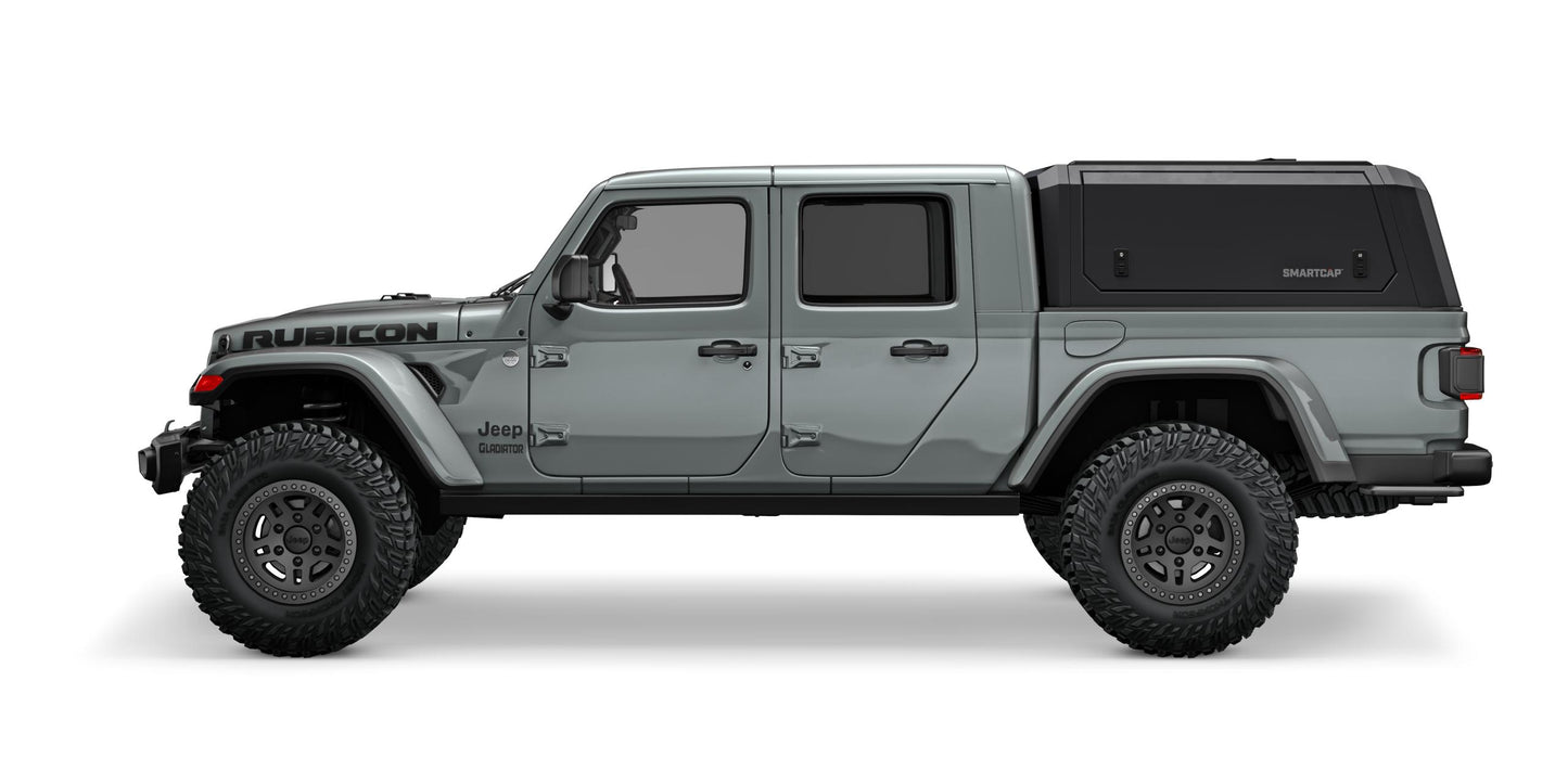 Крышка кузова пикапа Gladiator SmartCapEVOa Adventure, матовая черная, для Jeep Gladiator 20-26, короткий кузов 5 футов SmartCap