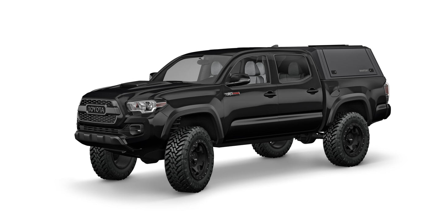 Кунг Tacoma Truck Bed Cap SmartCapEVOa Adventure Matte Black для Toyota Tacoma 16-23 с короткой 5-футовой платформой SmartCap