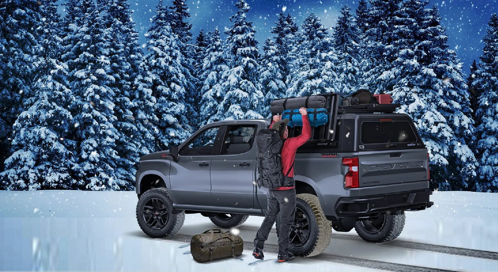 RSI SmartCap Tacoma Truck Bed Cap SmartCapEVOa Adventure Matte Black For 24-26 Toyota Tacoma 5 Foot Short Bed RSI SmartCap by RSI SmartCap