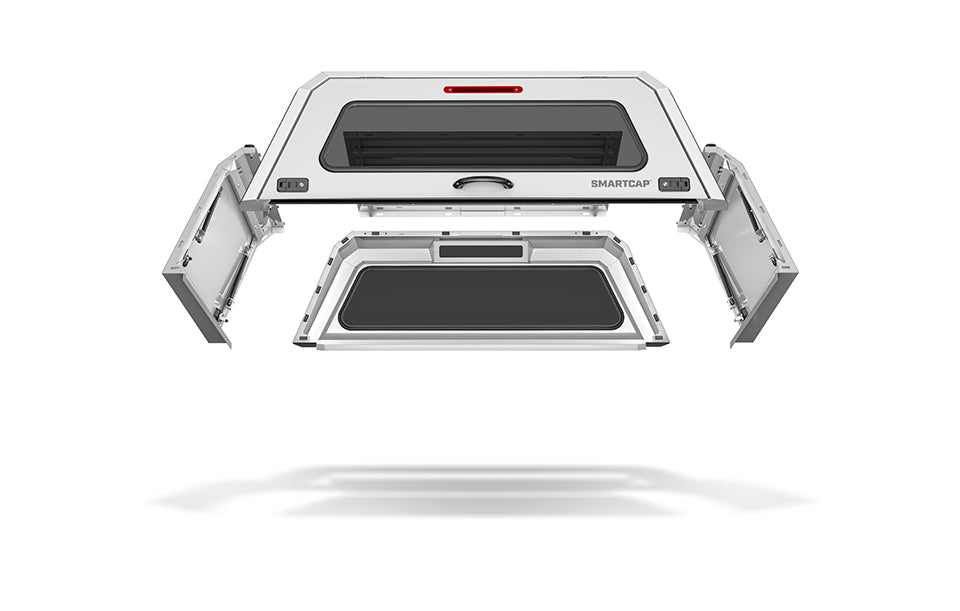Tapa de caja de camioneta F-150 SmartCapEVOc blanca comercial OEM para Ford F-150 de 15-20 con caja corta de 5.5 pies SmartCap