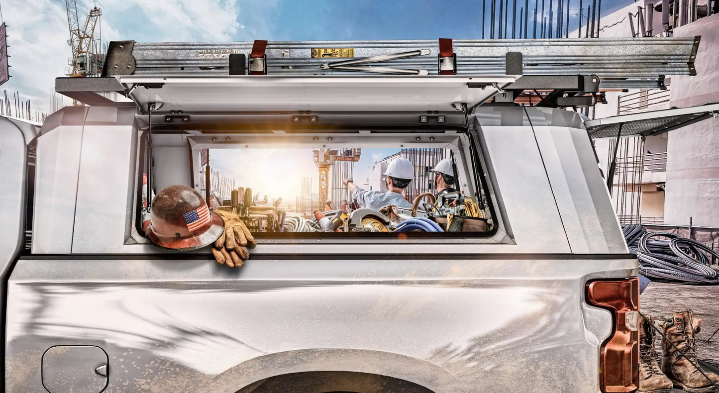 RSI SmartCap Tacoma Truck Bed Cap SmartCap EVOc Commercial White For 24-26 Toyota Tacoma 5 Foot Standard Bed RSI SmartCap by RSI SmartCap