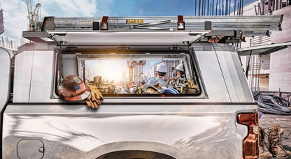 RSI SmartCap Tacoma Truck Bed Cap SmartCap EVOc Commercial White For 24-26 Toyota Tacoma 5 Foot Standard Bed RSI SmartCap by RSI SmartCap