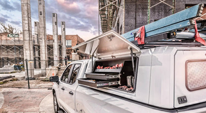 RSI SmartCap Tacoma Truck Bed Cap SmartCap EVOc Commercial White For 24-26 Toyota Tacoma 5 Foot Standard Bed RSI SmartCap by RSI SmartCap