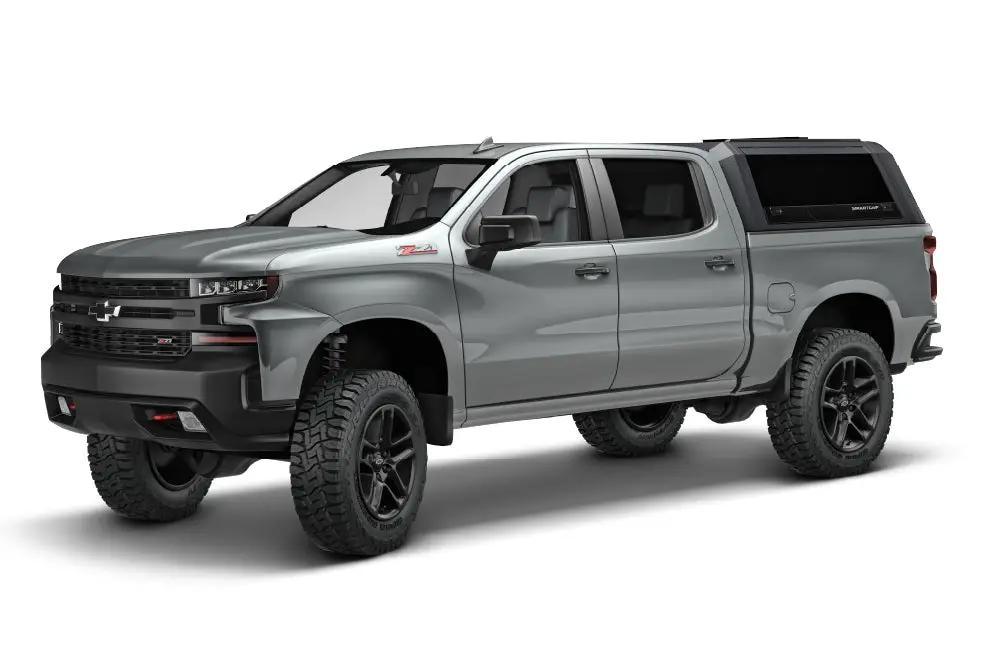 RSI SmartCap Silverado/Sierra 1500 Truck Bed Cap SmartCapEVO Sport Matte Black For 19-26 Chevrolet Silverado/Sierra 1500 5.8 Foot Short Bed SmartCap by RSI SmartCap