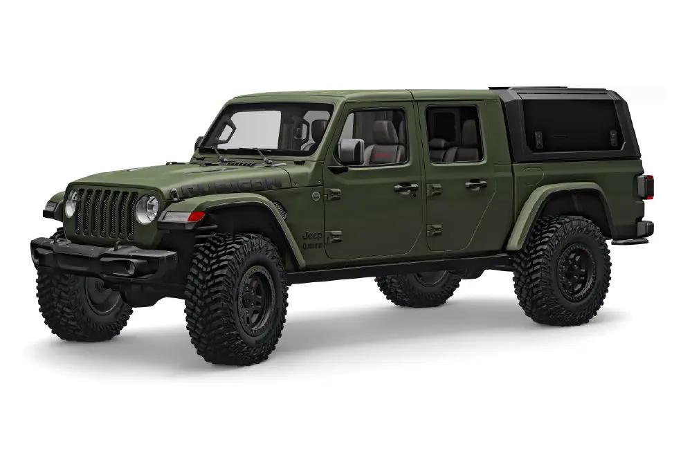 RSI SmartCap Gladiator Truck Bed Cap SmartCapEVO Sport Matte Black 20-26 Jeep Gladiator 5 Foot Short Bed SmartCap by RSI SmartCap