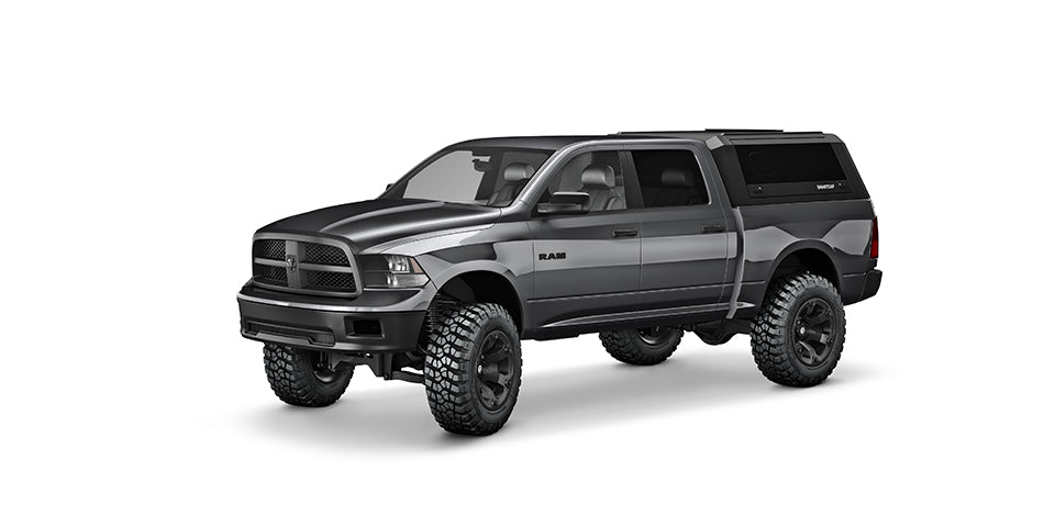 RSI SmartCap RAM 1500 Truck Bed Cap SmartCapEVO Sport Matte Black For 09-24 DS (Classic Body Style) RAM 1500 5.7 Foot Short Bed SmartCap
