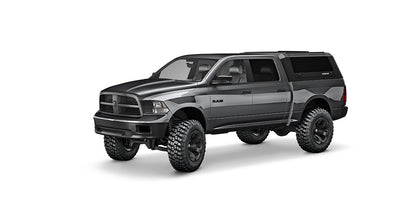 RSI SmartCap RAM 1500 Truck Bed Cap SmartCapEVO Sport Matte Black For 09-24 DS (Classic Body Style) RAM 1500 5.7 Foot Short Bed SmartCap